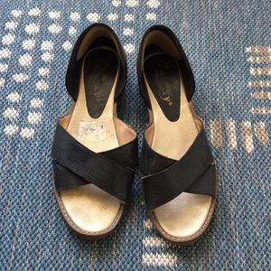 Black Slip on sandals
